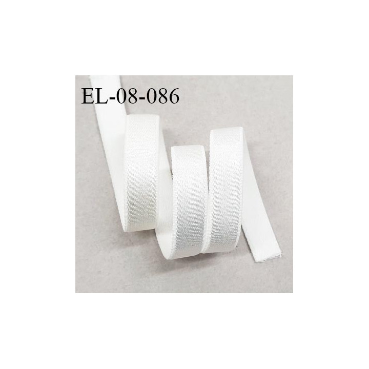 Elastique lingerie 8 mm haut de gamme fabriqué en France couleur écru élastique souple et brillant largeur 8 mm prix au mètre