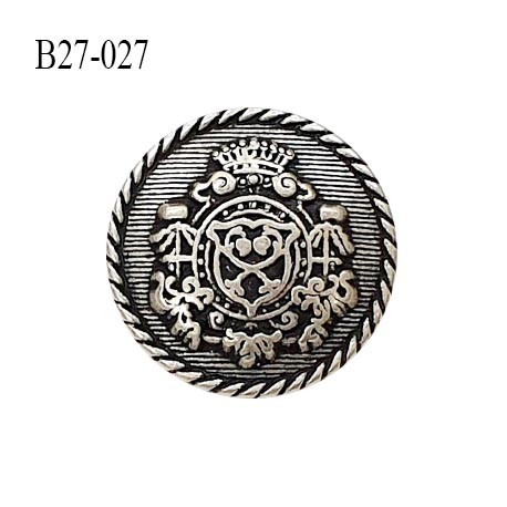 Bouton 27 mm style ancien en métal accroche avec un anneau diamètre 27 mm prix à l'unité