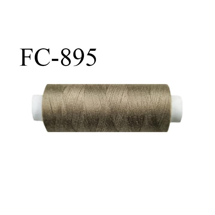 Bobine 500 m fil Polyester n° 120  bronze clair 500 mètres fil européen bobiné en Europe ou France certifié oeko tex