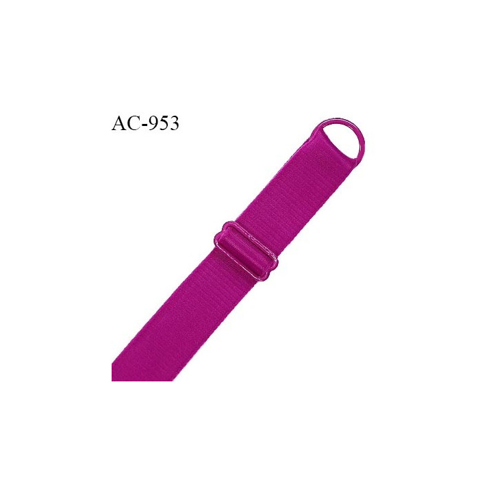 Bretelle lingerie SG 19 mm très haut de gamme couleur naturel avec 1 barrette + 1 anneau longueur 31 cm prix à l'unité