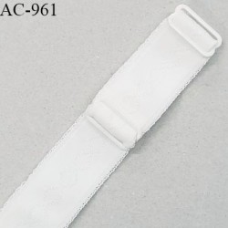 Bretelle 24 mm lingerie SG haut de gamme couleur naturel finition avec 2 barrettes longueur 32 cm prix à la pièce