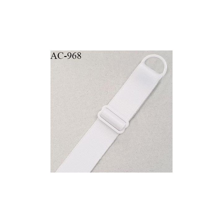 Bretelle lingerie SG 19 mm très haut de gamme couleur quartz avec 1 barrette + 1 anneau longueur 38 cm prix à l'unité