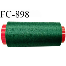 Cone de 1000 m fil mousse polyamide n° 120 couleur vert longueur de 1000 mètres bobiné en France