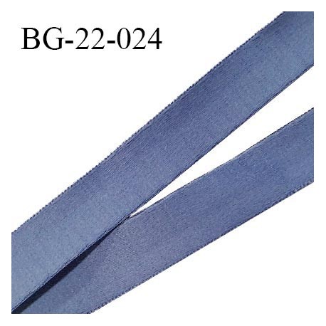 Devant bretelle 22 mm en polyamide attache bretelle rigide pour anneaux couleur encre bleue haut de gamme prix au mètre