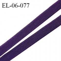 Elastique 6 mm fin spécial lingerie polyamide élasthanne couleur violet foncé (nuit ambrée) fabriqué en France prix au mètre