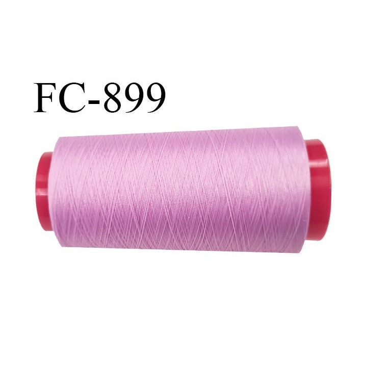 Cone de 5000 m fil mousse polyamide n° 120 couleur violine longueur de  5000 mètres bobiné en France