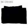 Bord côte 180 mm jersey noir synthétique haut gamme provient d'une grande marque française largeur 180 mm longueur 120 cm