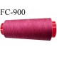 Cone 1000 m de fil mousse polyester fil n° 110 couleur fushia haut de gamme cône de 1000 mètres bobiné en France