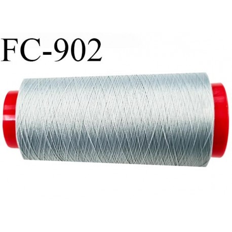 Cone de 2000 m fil mousse polyamide n° 120 couleur gris longueur de 2000 mètres bobiné en France