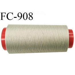 Cone de 2000 m fil mousse polyamide n° 120 couleur marron glacé longueur de 2000 mètres bobiné en France