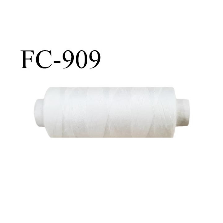 Bobine 500 m fil Polyester n° 120 couleur naturel  longueur 500 mètres fil européen bobiné en Europe ou France certifié oeko tex