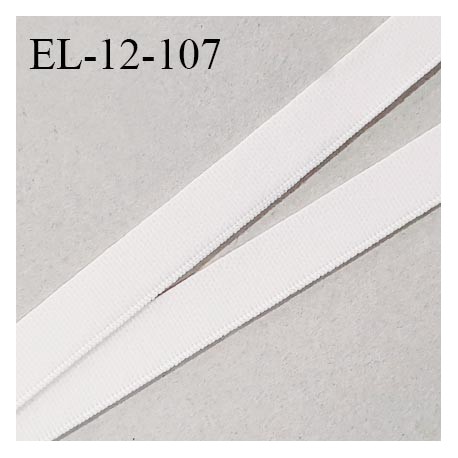 Elastique 12 mm lingerie haut de gamme couleur talc élastique souple fabriqué en France largeur 12 mm prix au mètre