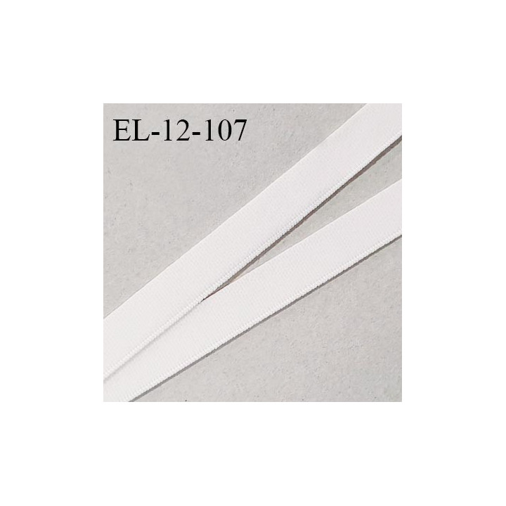 Elastique 12 mm lingerie haut de gamme couleur talc élastique souple fabriqué en France largeur 12 mm prix au mètre
