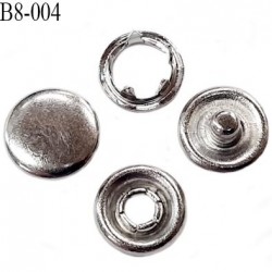 Boutons Pression METAL 25 mm anthracite