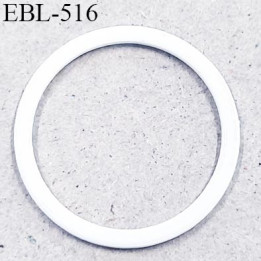 Anneau en métal 13 mm laqué blanc  brillant  pour soutien gorge diamètre intérieur 13 mm prix à l'unité haut de gamme