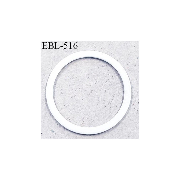 Anneau en métal 13 mm laqué blanc  brillant  pour soutien gorge diamètre intérieur 13 mm prix à l'unité haut de gamme