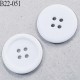 bouton en pvc 22 mm couleur blanc brillant 4 trous diamètre 22 mm prix a la pièce