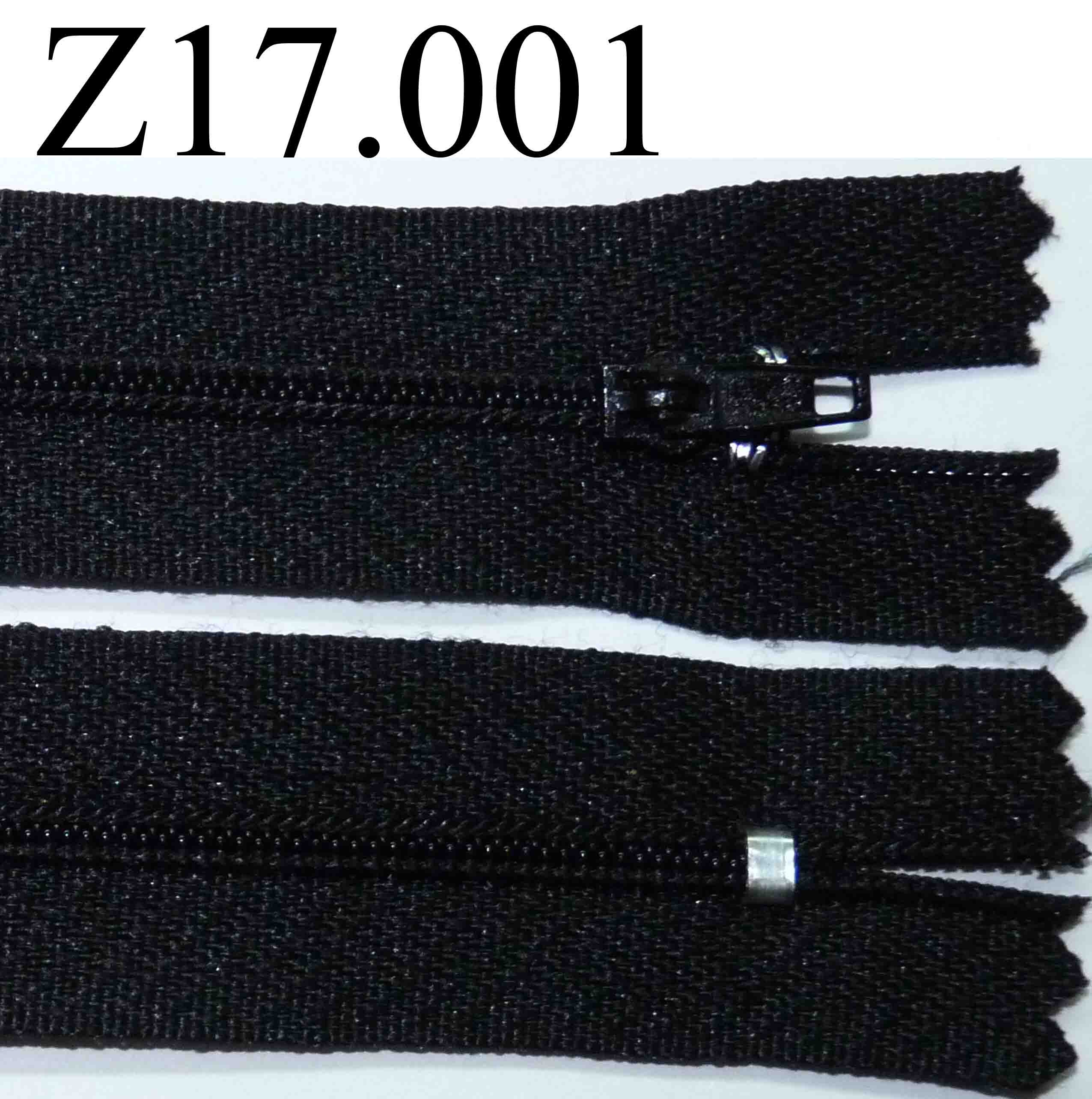 Noir 8 cms Fermeture Glissière Métal Doré Non Séparable Spécial Jeans