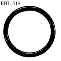 Anneau en métal 13 mm laqué noir  brillant  pour soutien gorge diamètre intérieur 13 mm prix à l'unité haut de gamme