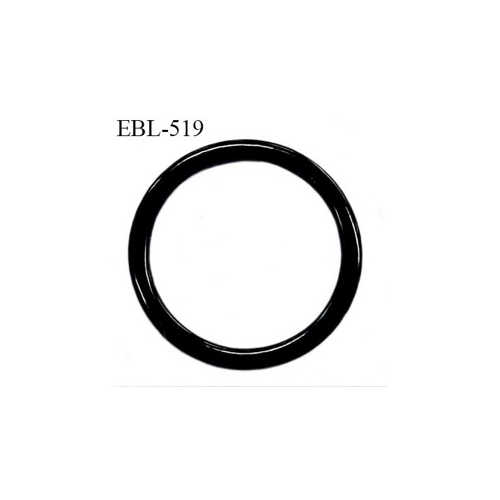 Anneau en métal 13 mm laqué noir  brillant  pour soutien gorge diamètre intérieur 13 mm prix à l'unité haut de gamme