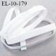 Elastique lingerie 10 mm haut de gamme fabriqué en France couleur blanc naturel élastique largeur 10 mm prix au mètre