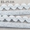 Elastique 15 mm lurex brillant couleur gris et blanc largeur 15 mm prix au mètre