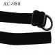 Bretelle lingerie SG 9 mm couleur noir aspect velours très douce 1 barrette + 1 anneau en pvc longueur 45 cm prix à l'unité