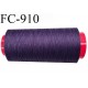 Cone 1000 m de fil mousse polyamide fil n° 120 couleur violet volubilis longueur de 1000 mètres bobiné en France