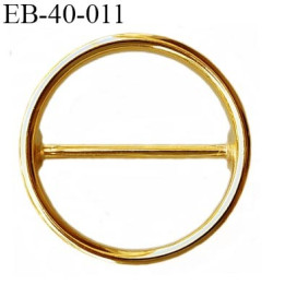 Boucle 40 mm en métal doré or  diamètre extérieur 48 mm diamètre intérieur 40 mm épaisseur 4 mm prix à la pièce
