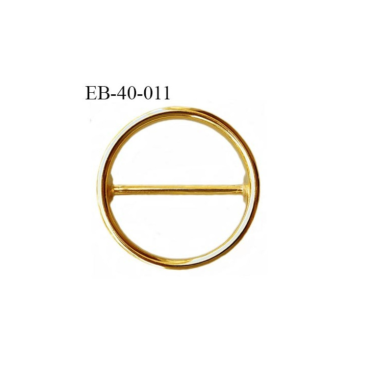 Boucle 40 mm en métal doré or  diamètre extérieur 48 mm diamètre intérieur 40 mm épaisseur 4 mm prix à la pièce