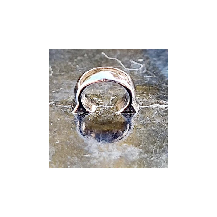 Bouton 27 mm plat épaisseur 2 mm en métal acier chromé brillant accroche avec un anneau au dos diamètre 27 mm prix à la pièce