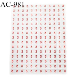 Feuille de 180 étiquettes autocollantes taille 3 dimension de l'étiquette 8 mm par 8 mm prix de la feuille
