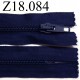 fermeture éclair longueur 18 cm couleur bleu foncé non séparable zip nylon largeur 3.2 cm