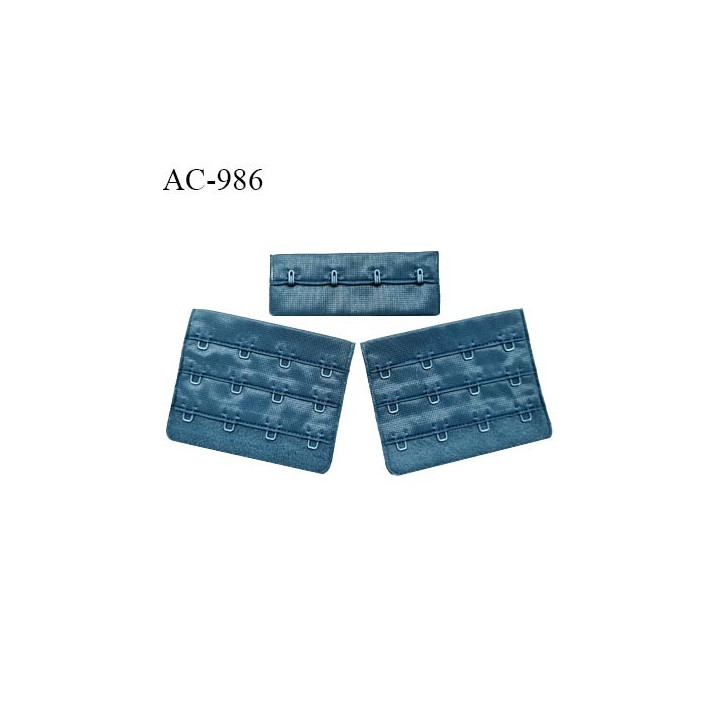 Agrafe 76 mm attache SG haut de gamme couleur cyprès 3 rangées 4 crochets largeur 76 mm hauteur 57 mm prix à l'unité
