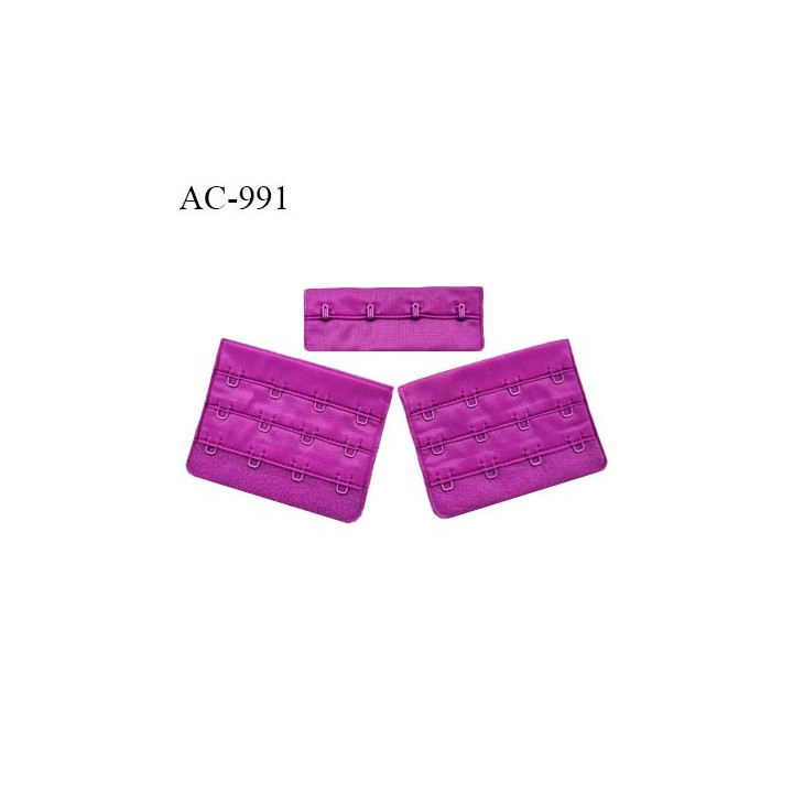 Agrafe 76 mm attache SG haut de gamme couleur freesia 3 rangées 4 crochets largeur 76 mm hauteur 57 mm prix à l'unité