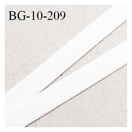 Devant bretelle 10 mm en polyamide attache bretelle rigide pour anneaux couleur blanc haut de gamme prix au mètre