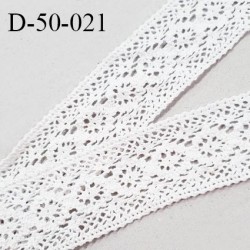 Dentelle 50 mm crochet couleur naturel dentelle ancienne 100% coton largeur 50 mm prix au mètre