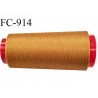 Cone de fil 1000 m mousse polyester n° 160 polyester couleur ocre longueur 1000 mètres bobiné en France