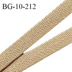 Biais sergé 10 mm double épaisseur couleur beige largeur 10 mm prix au mètre