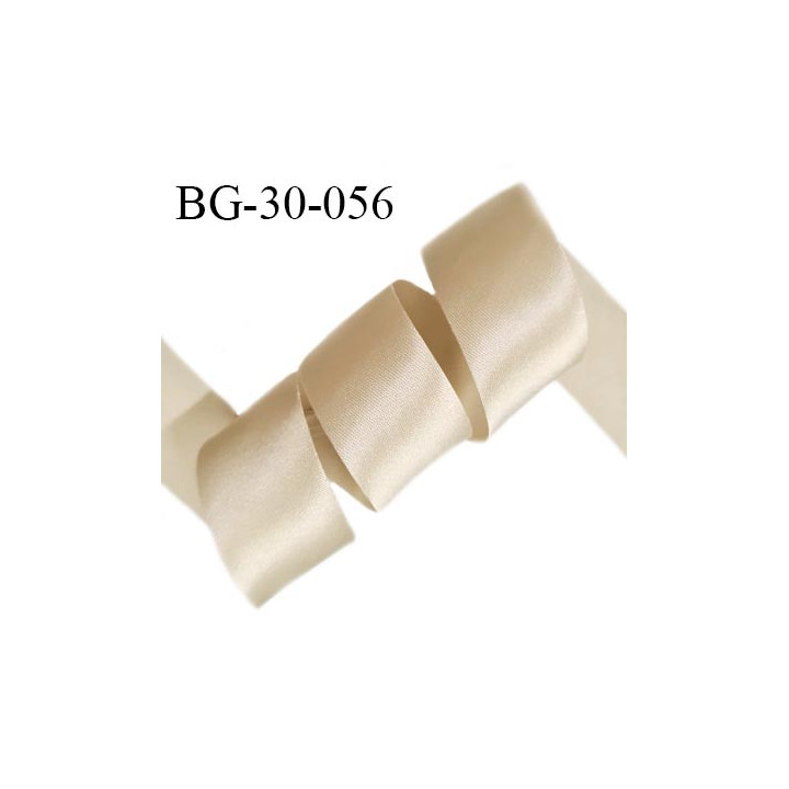 Biais à plier 30 mm synthétique brillant couleur champagne largeur 30 mm prix au mètre