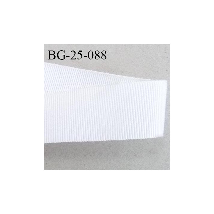 Galon ruban 25 mm gros grain couleur naturel très très solide et souple polyester largeur 25 mm prix au mètre