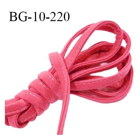 Cache armature et baleine underwire 10 mm couleur rose rouge largeur 10 mm épaisseur 4 mm prix au mètre