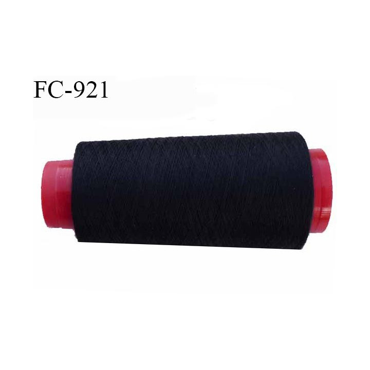 Cone 5000 m fil Polyester n° 80 couleur noir  longueur 5000 mètres fil européen bobiné en France certifié oeko tex