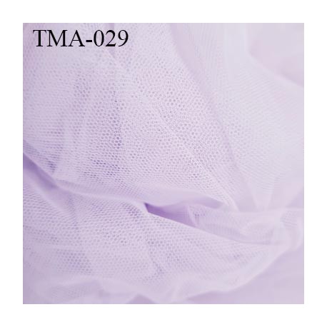 Marquisette tulle spécial lingerie haut de gamme couleur lilas clair largeur 140 cm prix pour 10 cm