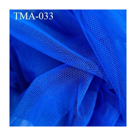 Marquisette tulle spécial lingerie haut gamme couleur bleu largeur 140 cm prix pour 10 cm 100 % polyamide