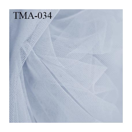 Marquisette tulle spécial lingerie haut gamme couleur gris clair largeur 140 cm prix pour 10 cm 100 % polyamide