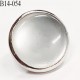 Bouton 12 mm en métal chromé et nacre gris transparent accroche avec un anneau  diamètre 12 millimètres prix à la pièce
