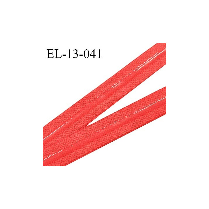 Elastique 13 mm anti-glisse haut de gamme couleur rose vitaminé fabriqué en France prix au mètre
