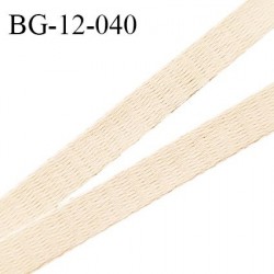 Devant bretelle 12 mm en polyamide attache bretelle rigide pour anneaux couleur nude haut de gamme doux au toucher prix au mètre