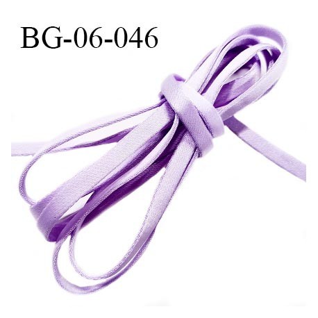 Galon lacette ou cache armature et baleine underwire 6 mm couleur mauve brillant prix au mètre